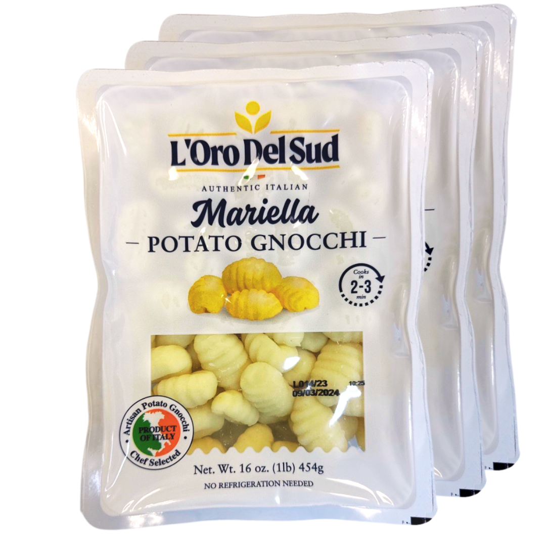 Origin: L'Oro Del Sud's Potato Gnocchi is proudly produced in Italy, a country famous for its pasta-making expertise. The brand's commitment to tradition and quality guarantees an authentic Italian culinary experience.