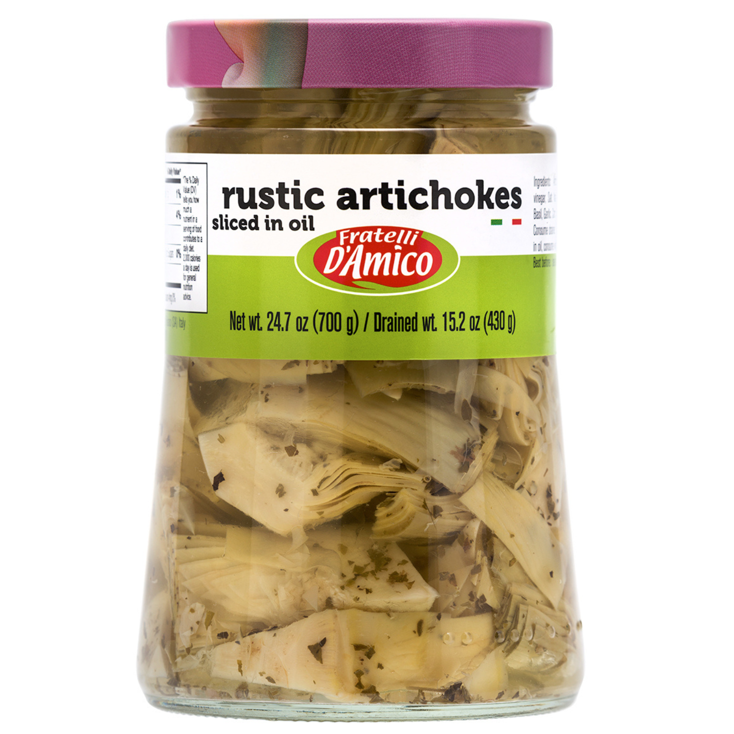 Rustic Artichoke Sliced in oil, Large Jar: 24.7oz (700 g)
