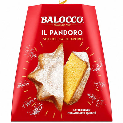Balocco Pandoro Classico 1 kg (2.2 lb) | Authentic Italian Christmas Star Cake
