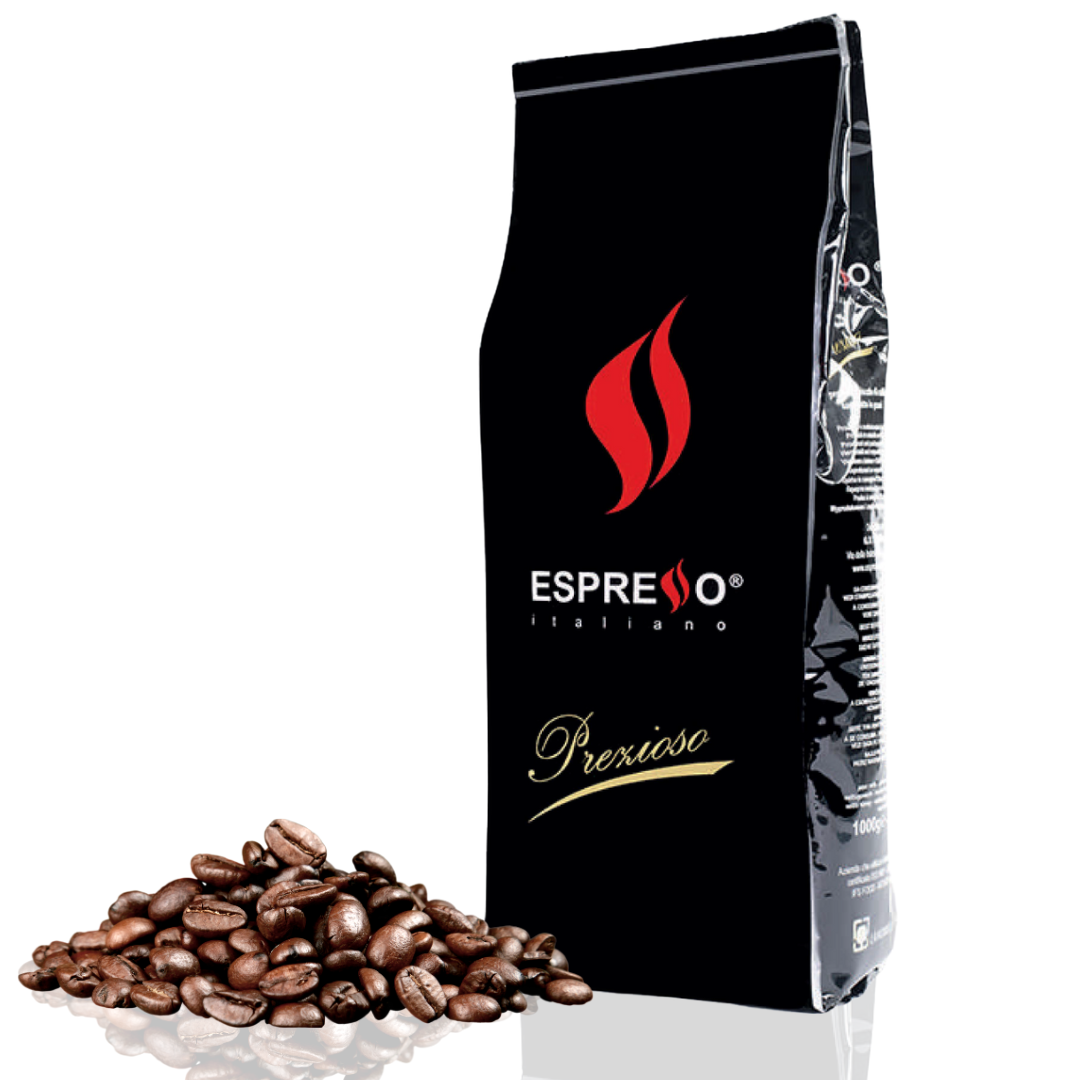 ESPRESSO® Coffee, Italian Coffee Beans (2.2lb), Whole Roasted Coffee Beans for Espresso - Espresso Coffee Beans (Medium Roast Whole Bean)- Coffee Beans Espresso - Coffee Whole Bean - (2.2lb). (PREZIOSO)