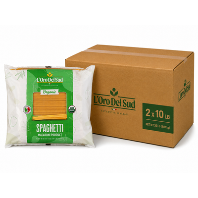 L'Oro Del Sud, Organic Spaghetti Pasta 2 Pack x 10 lb