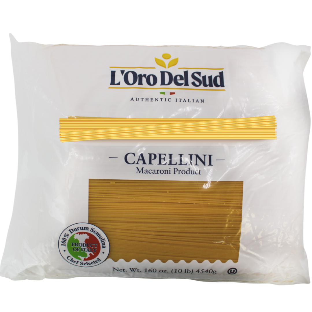 L'Oro Del Sud Capellini Pasta - 10lb bag