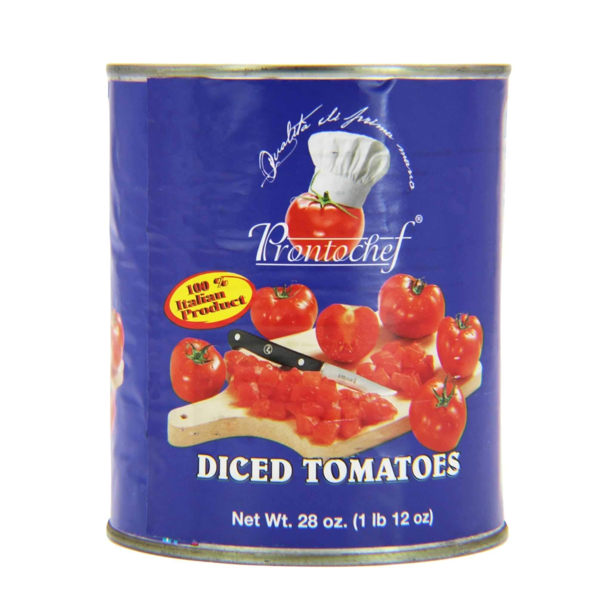ProntoChef Diced Tomatoes 28 oz. can. - Wholesale Italian Food