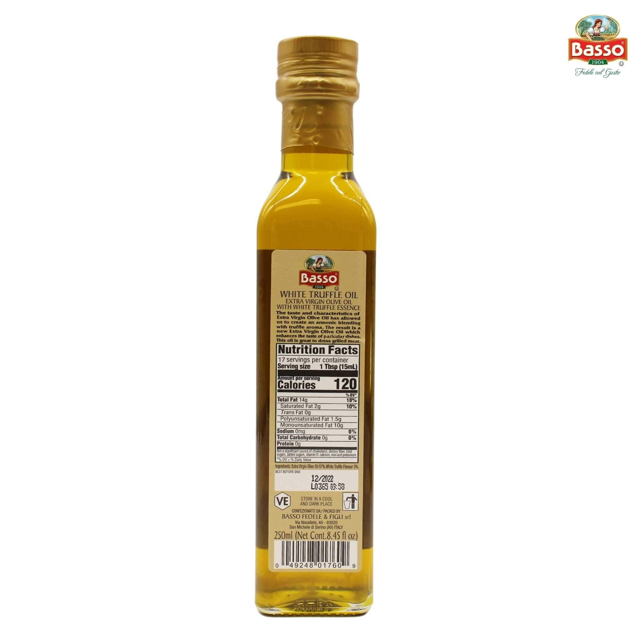 Basso Extra Virgin Olive Oil White Truffle 8.5 fl oz
