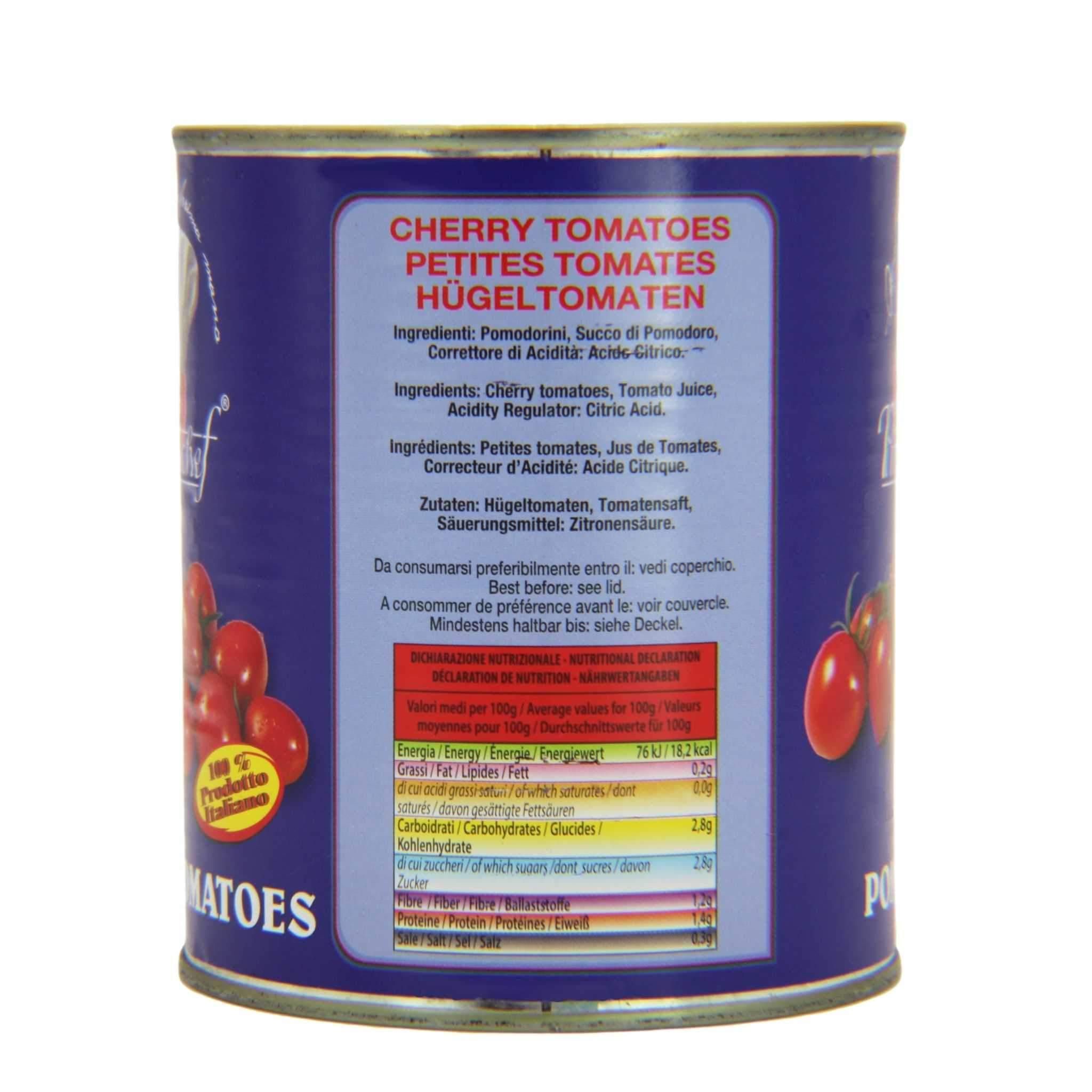 ProntoChef Cherry Tomatoes 28 oz. can. - Wholesale Italian Food