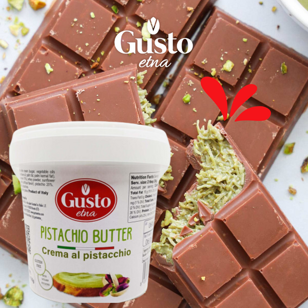 Gusto Etna pistachio cream bucket, pistachio butter bucket