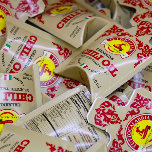 Calabrian Chili Oil flies on a London Jet Blue Flight.