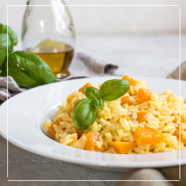 Pumpkin Risotto Featuring Riso Scotti Arborio Rice
