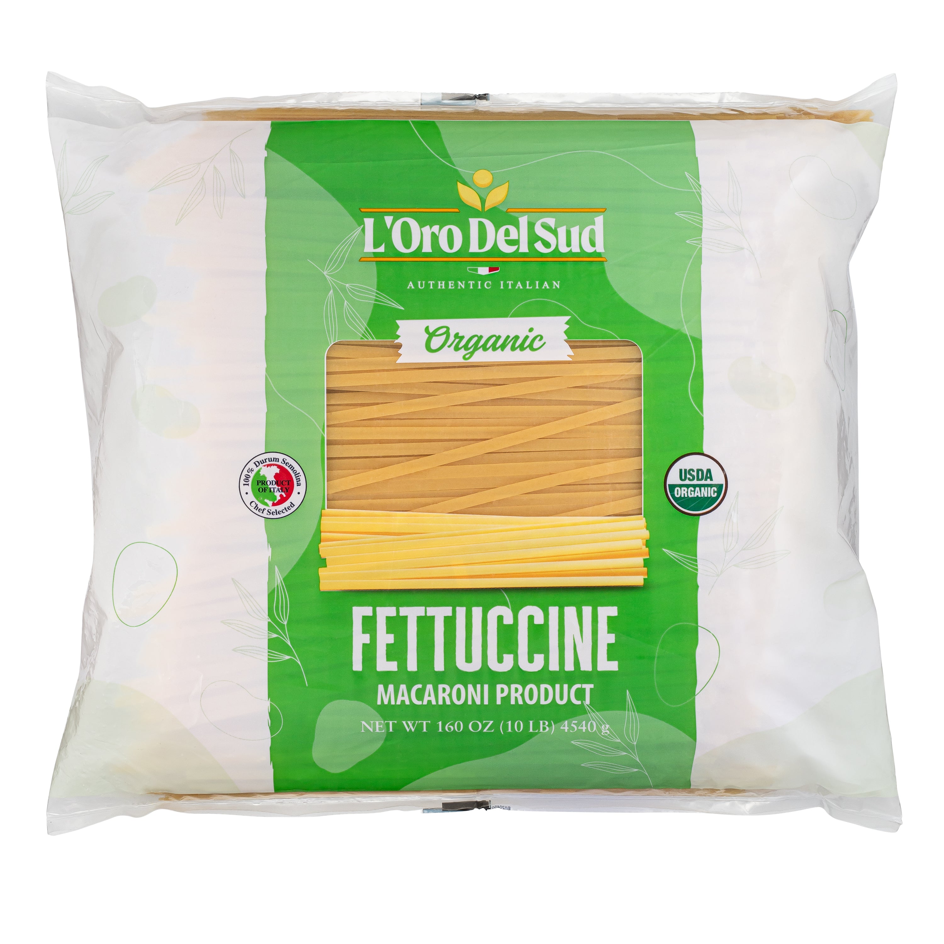 L'Oro Del Sud Fettuccine Pasta - 10lb Bag