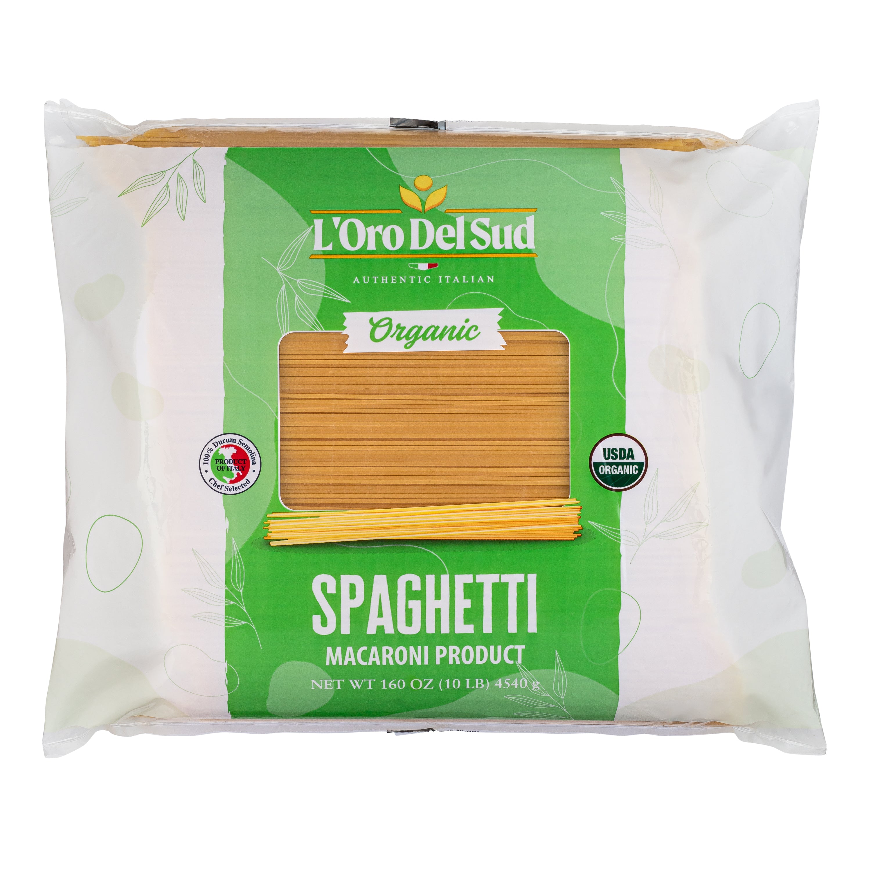 L'Oro Del Sud Spaghetti Pasta - 10lb Bag