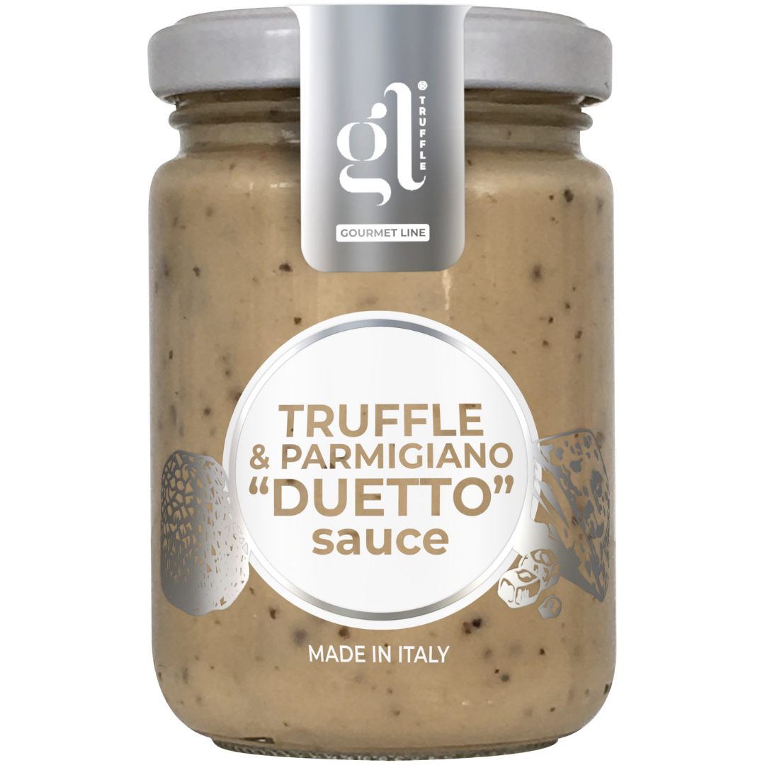 GL Truffle Gourmet Line, Creamy Truffle & Parmigiano "Duetto" Sauce 130 gr (4.6 oz), DOP Parmigiano Reggiano