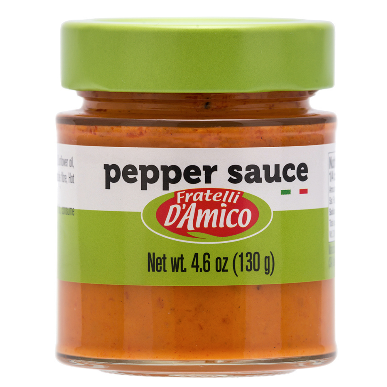 Pepper Pesto Sauce, Red Pepper Sauce, 4.06 Ounces, Product of Italy, by Fratelli D'Amico.