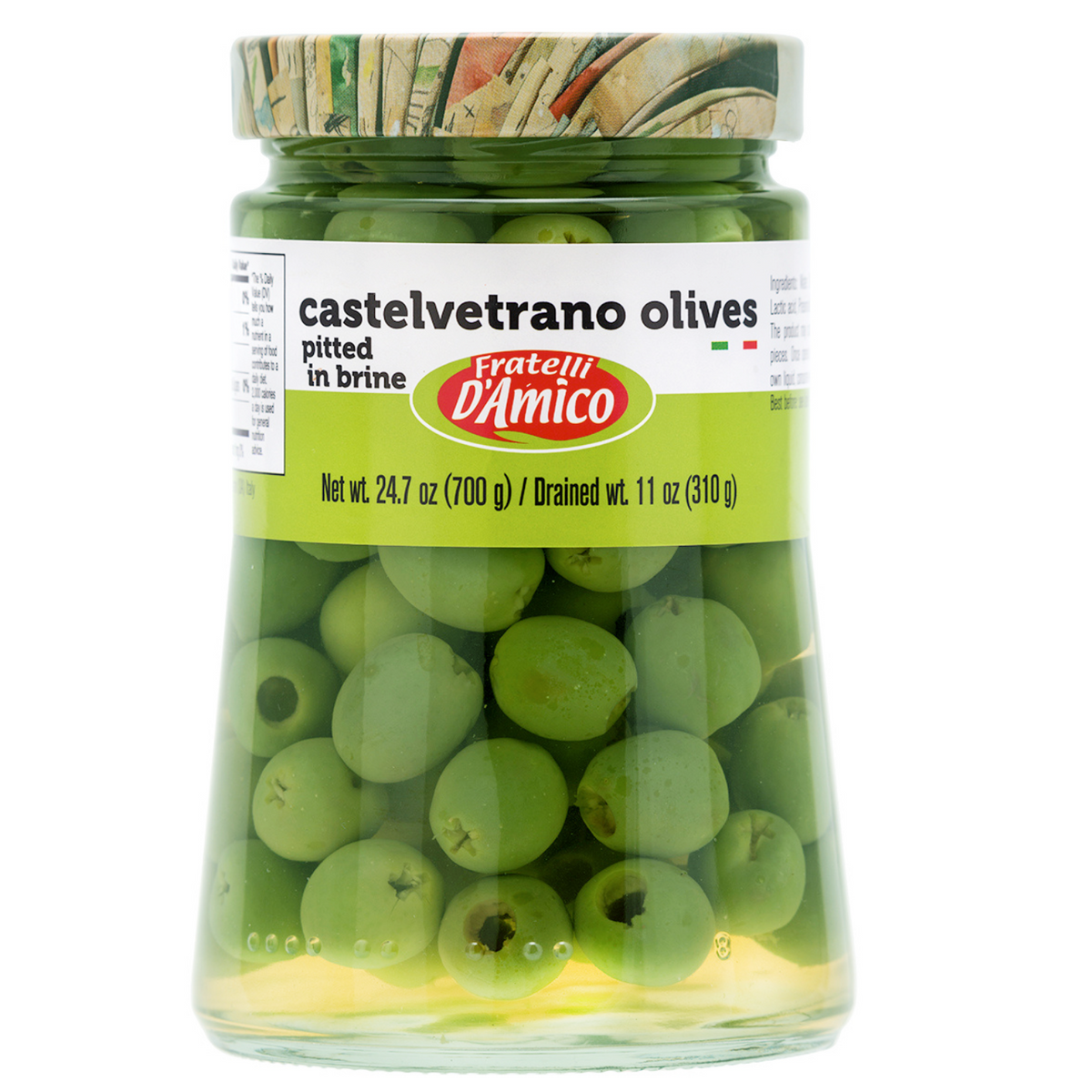 Castelvetrano Olives, Pitted, Sicilian Green Olives, Olive Pitted, 24