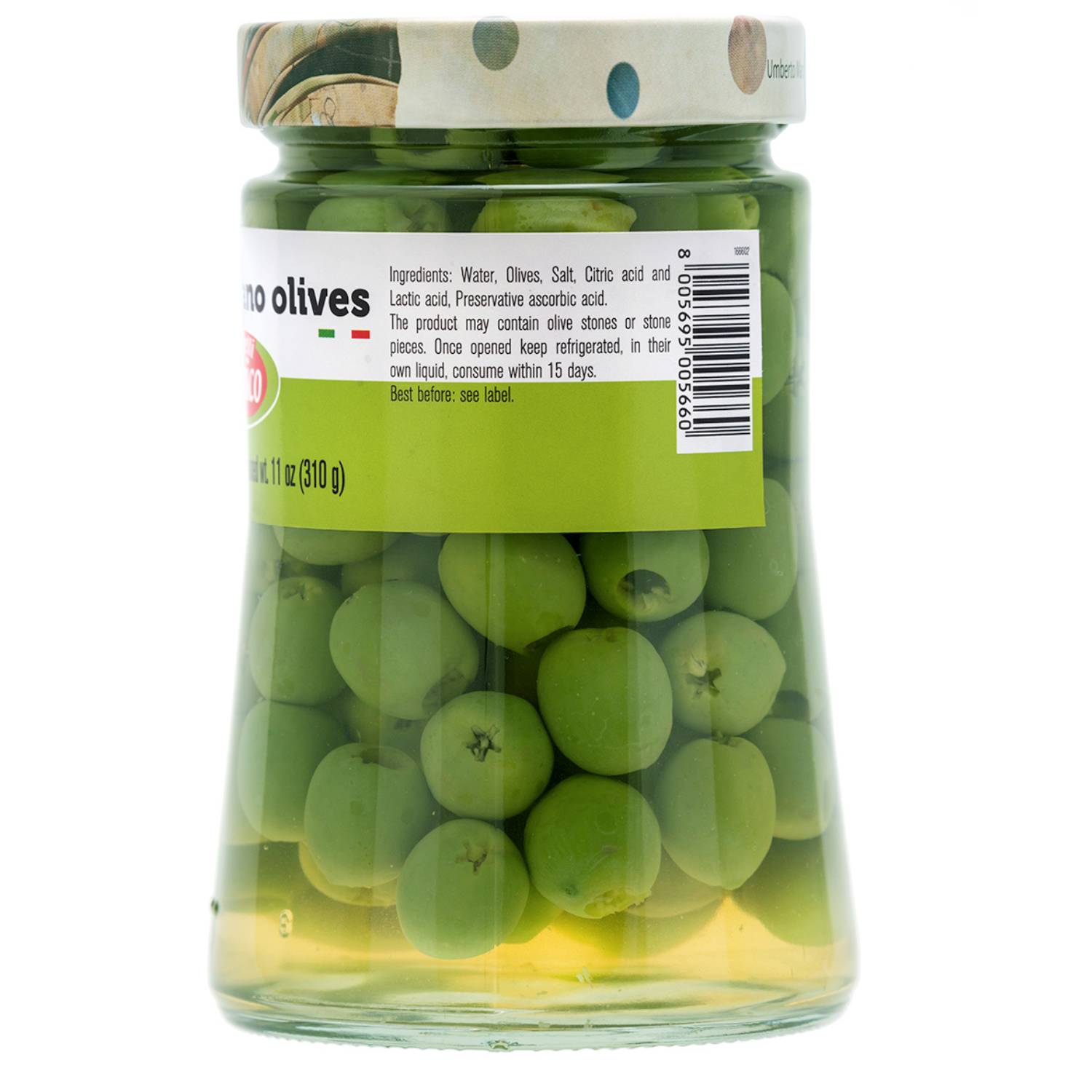 Fratelli D'Amico, Castelvetrano Olives, Pitted, Sicilian Green Olives, Olive Pitted, 24 oz (700g)
