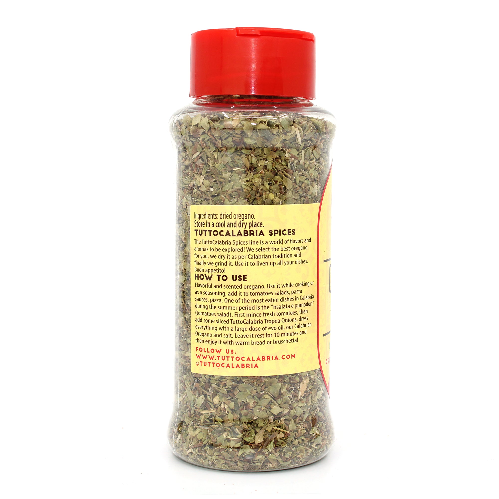 Tutto Calabria Dried Calabrian Oregano Shaker, 1.05 oz - Imported by Manzo