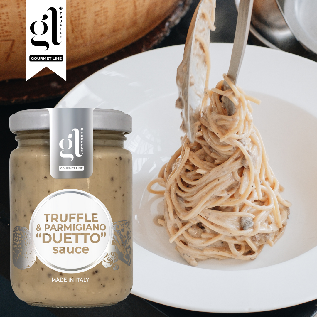 GL Truffle Gourmet Line, Creamy Truffle & Parmigiano "Duetto" Sauce 130 gr (4.6 oz), DOP Parmigiano Reggiano