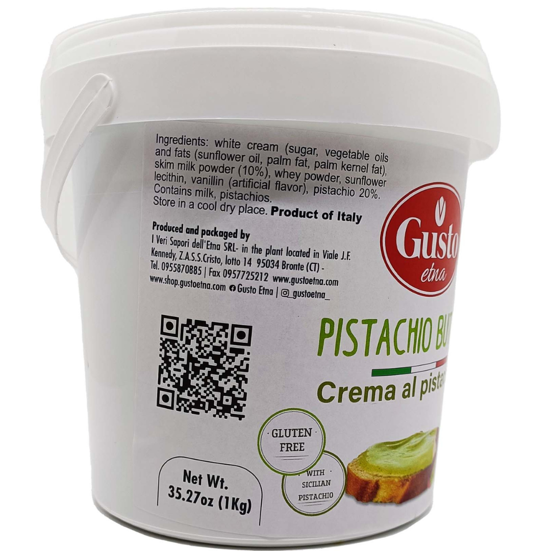 Gusto Etna Pistachio cream bucket, Pistachio butter bucket, Pistachio butter supplier, pistachio butter importer 