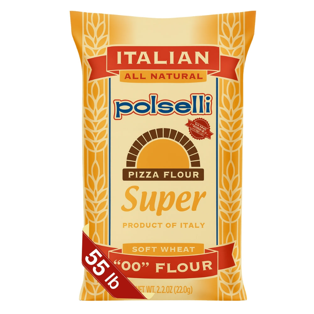 Polselli Super 00 Flour W360 for Sourdough & Bread | 55 lb (25 kg
