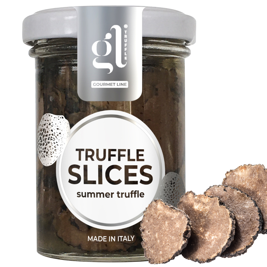 GL Truffle Gourmet Line, Black Summer Truffle Carpaccio Sliced (85 gr) (2.99 oz)