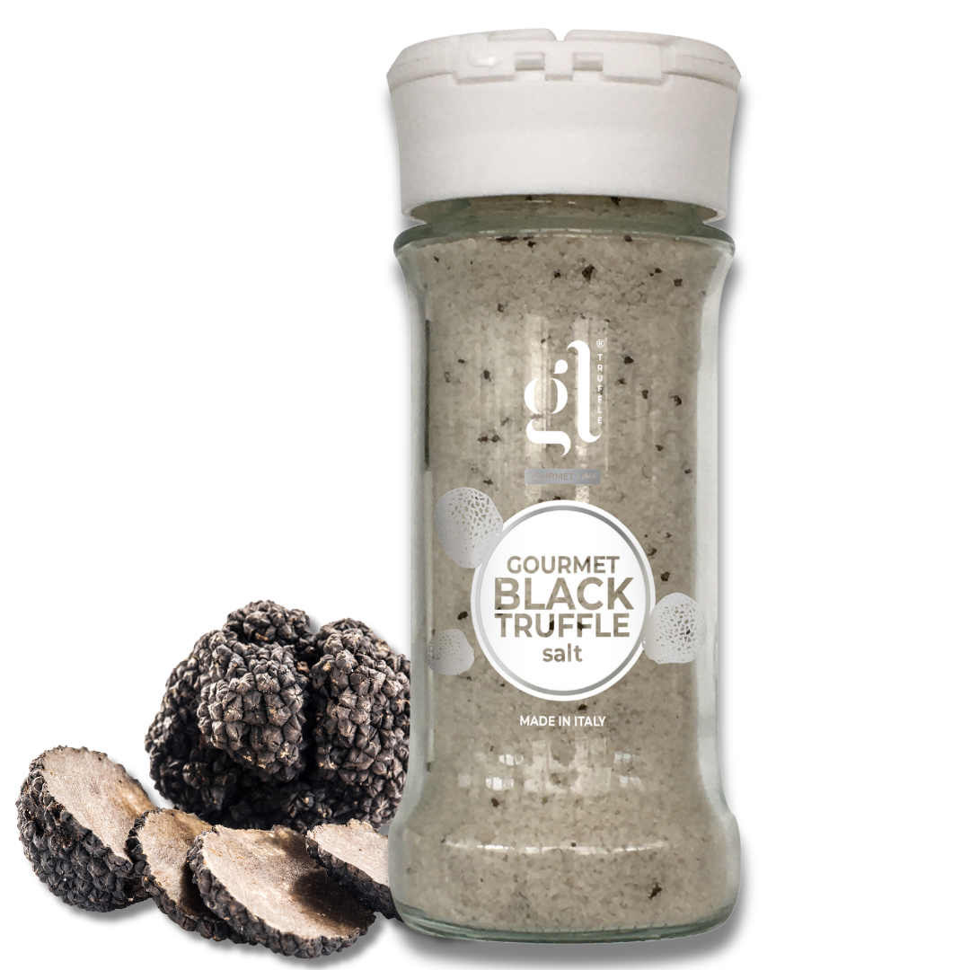 GL Truffle Gourmet Line, Gourmet Black Truffle Salt 90 gr (3.2 oz),Truffle Salt Seasoning