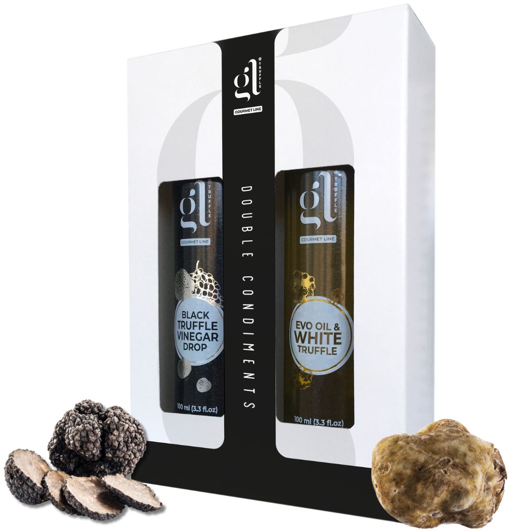 GL Truffle Gourmet Line, Gourmet Gift Set, Double Truffle Olive Oil & Vinegar
