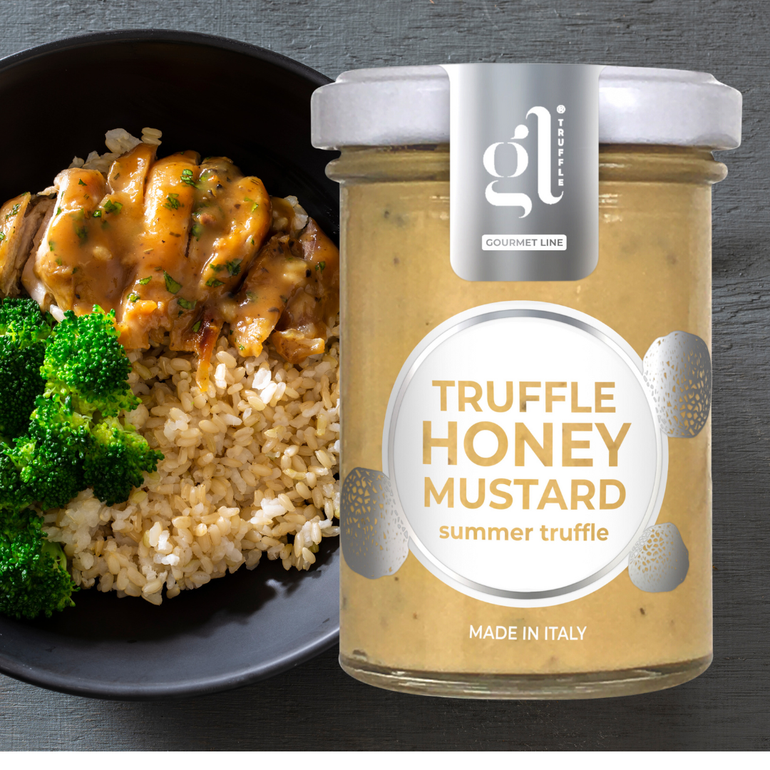 GL Truffle Gourmet Line, Truffle Honey Mustard 100 gr (3.52 oz) A Fusion of Sweetness and Zest