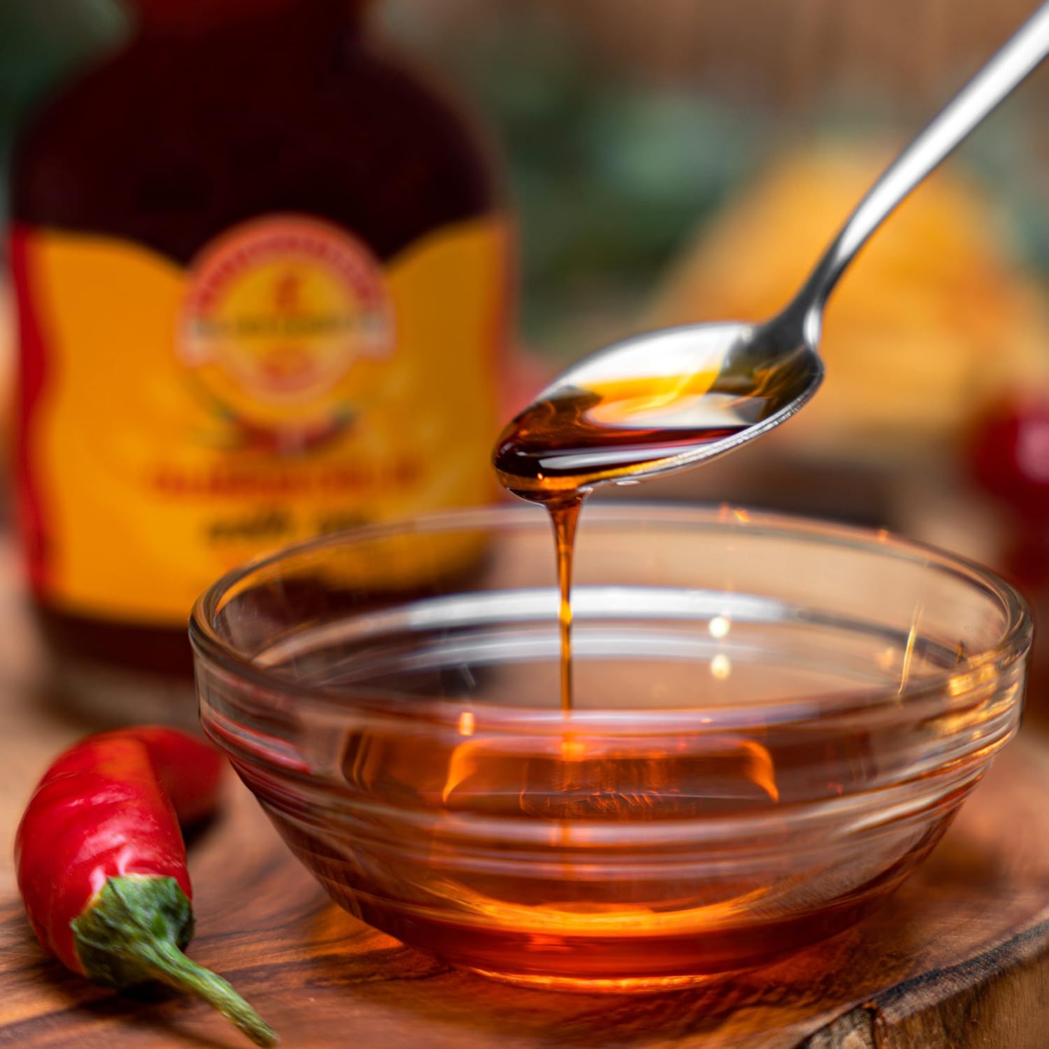 Tutto Calabria Chili Pepper Infused Extra Virgin Olive Oil 6.76 oz. - Imported by Manzo