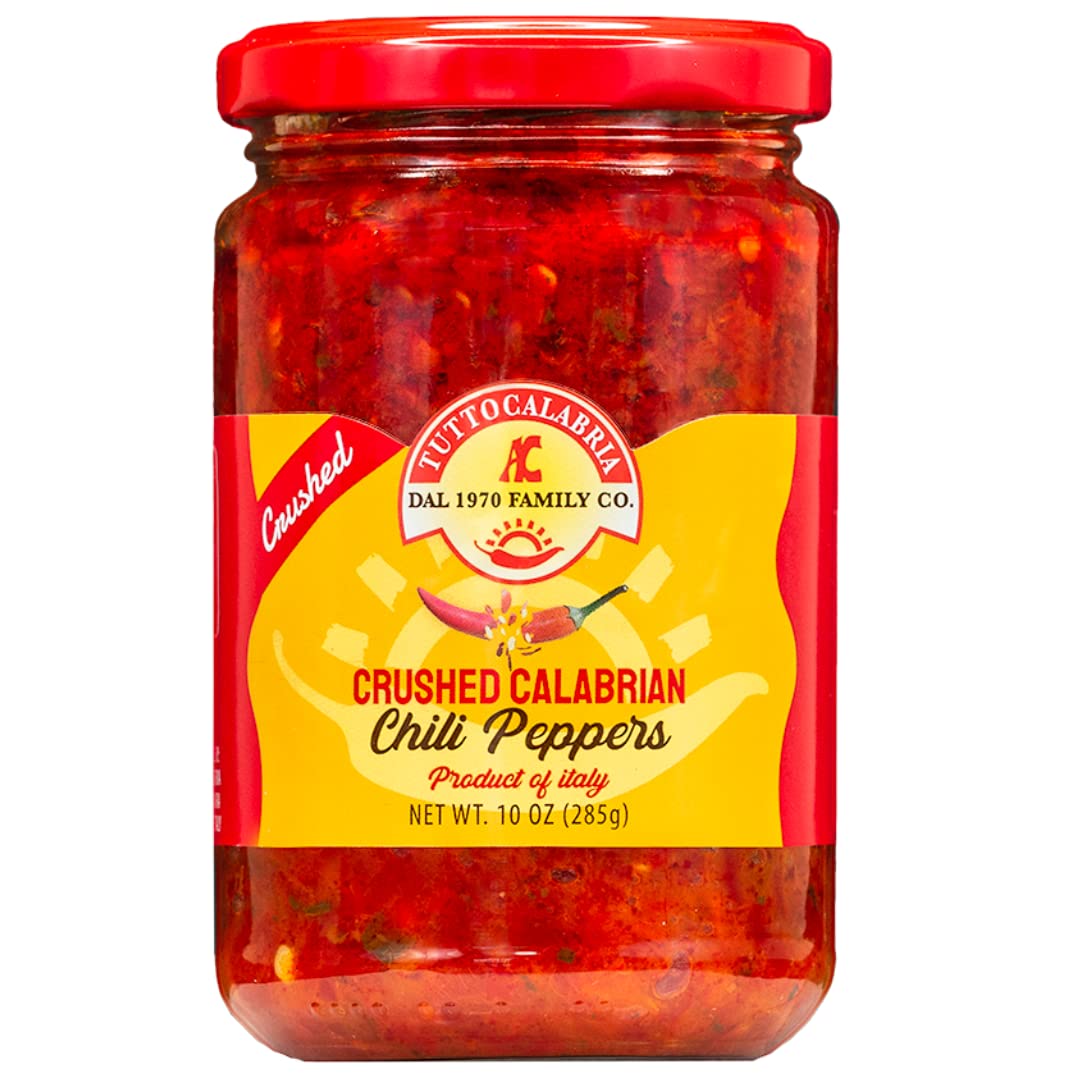 Tutto Calabria Crushed Hot Chili Peppers 10.2 oz. - Imported by Manzo