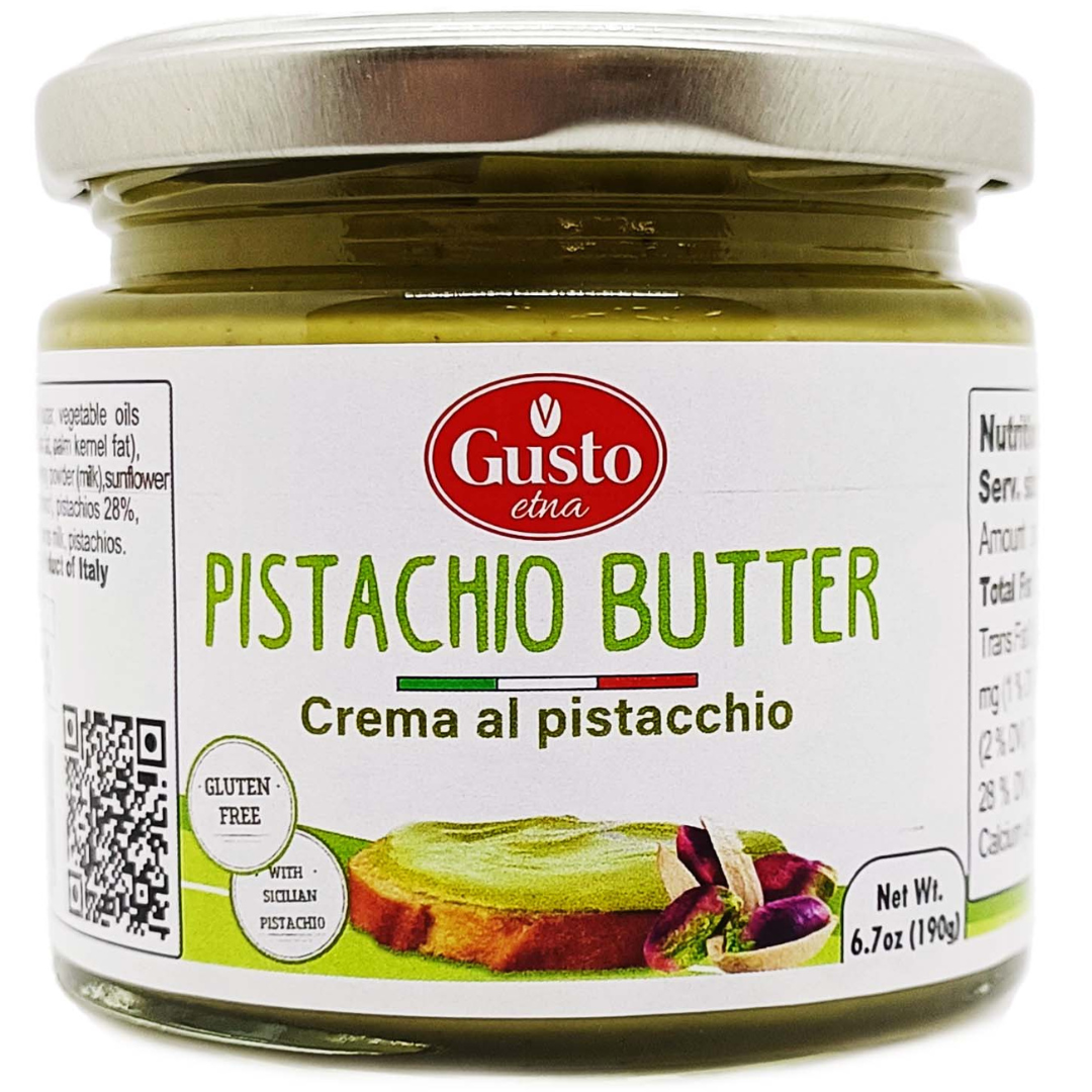 Gusto ETNA, Pistachio Nut Butter, 6.7 oz (190g) Sweet Pistachio Cream Spread