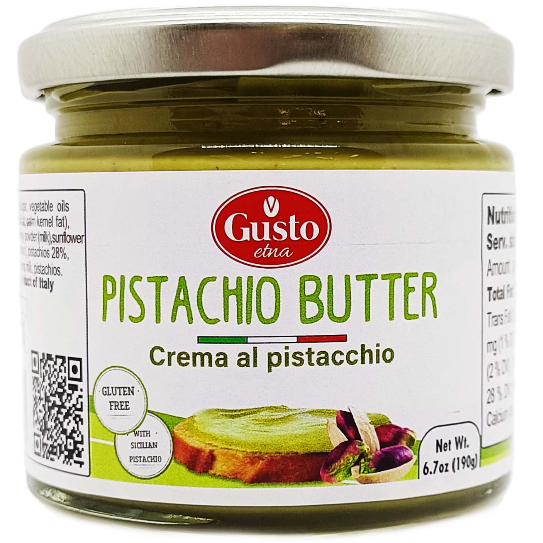 Gusto ETNA, Pistachio Nut Butter, 6.7 oz (190g) Sweet Pistachio Cream ...