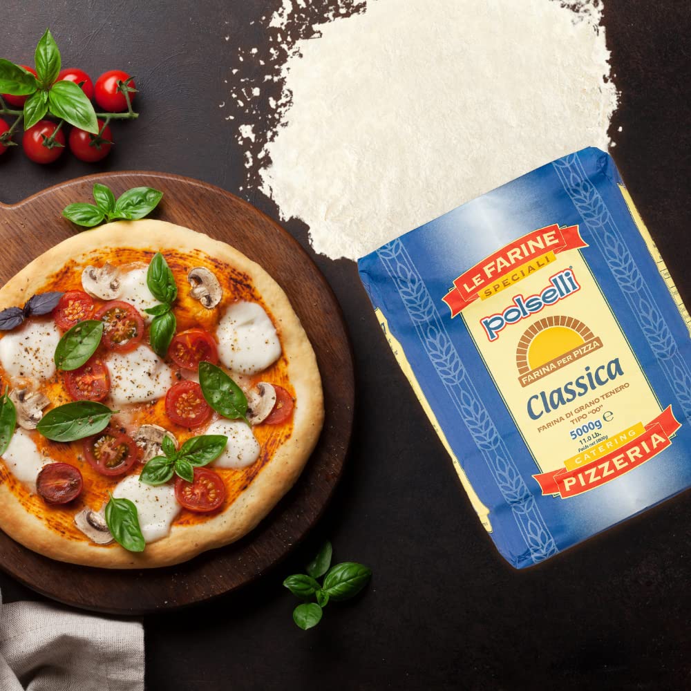 "Italian dishes made with Classica Tipo '00' Double Zero Extra Fine Flour, highlighting its versatility in cooking."