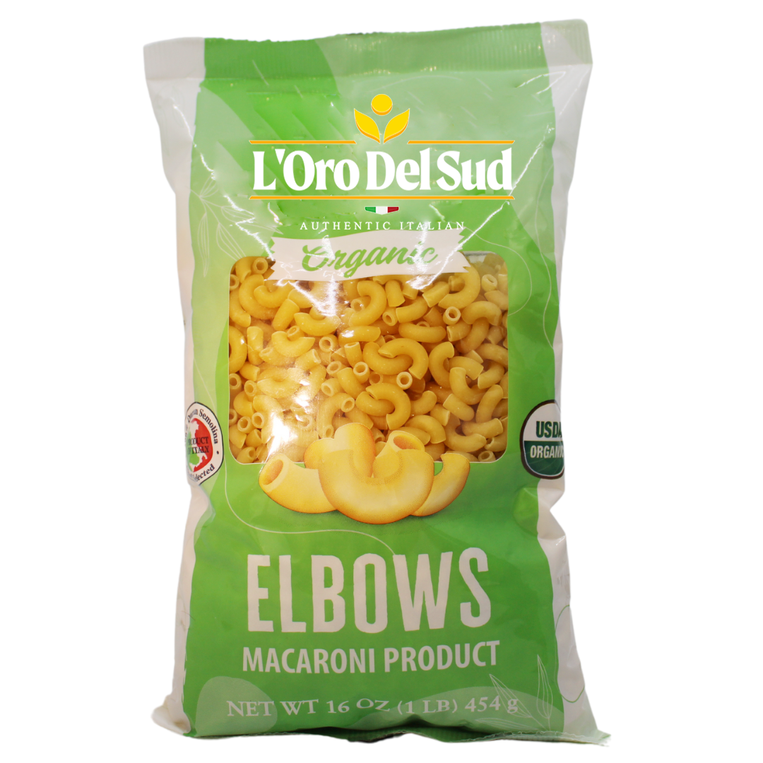 Organic L'Oro Del Sud Elbows Pasta 1 lb. Bag