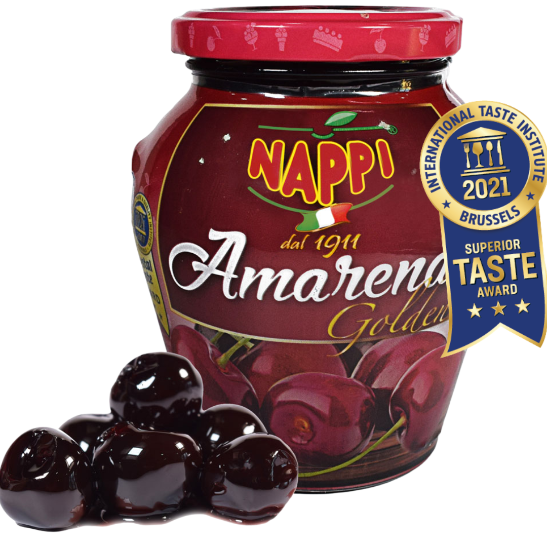 Nappi 1911, Amarena Cherries,17.6 oz (460 g), Cocktail Cherries