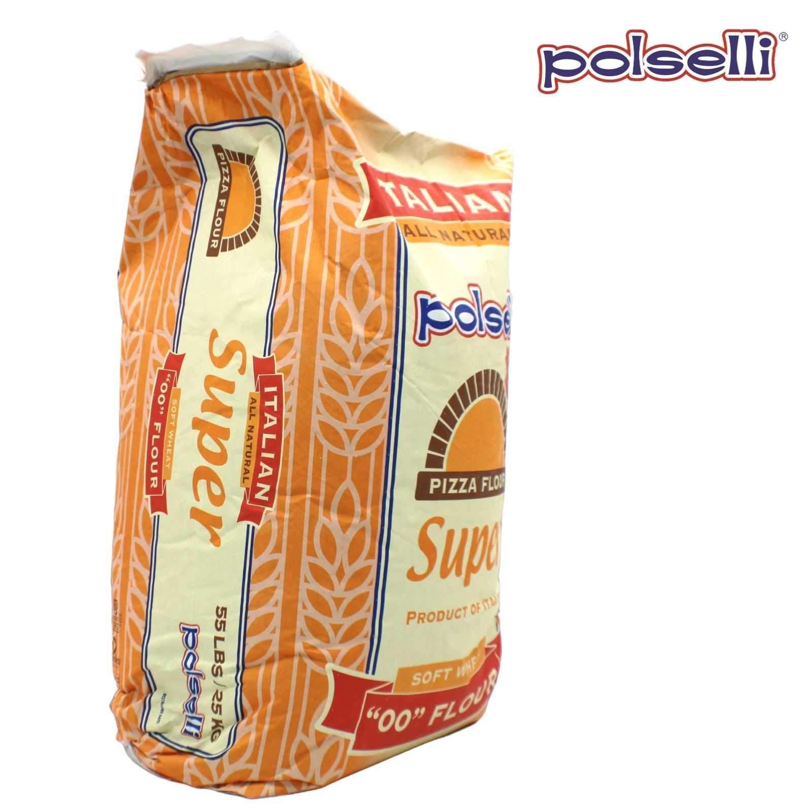 Polselli Super Pizza Flour 55lbs side