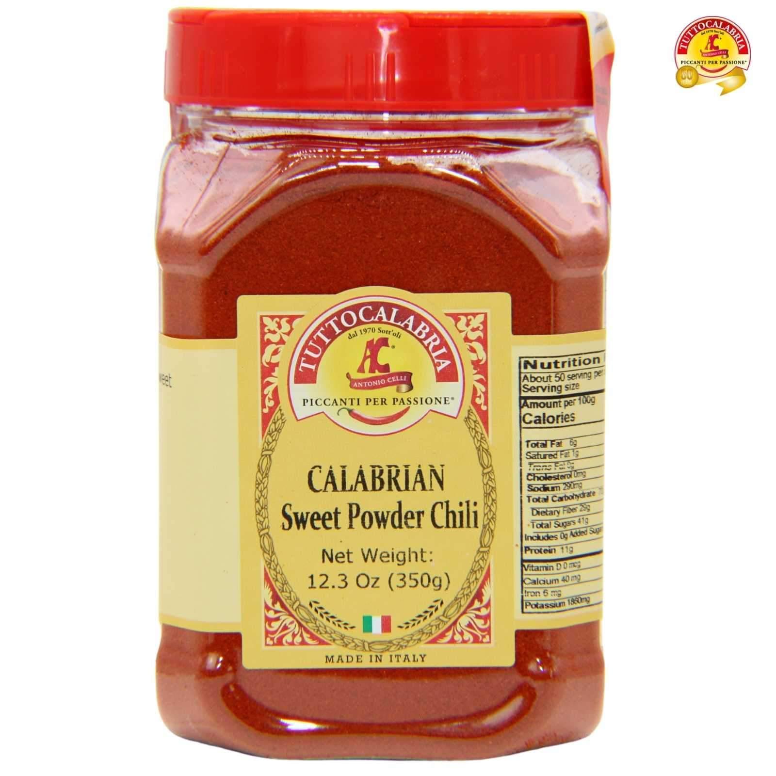 Tutto Calabria SWEET Calabrian Chili Powder Shaker (Large) - Wholesale Italian Food
