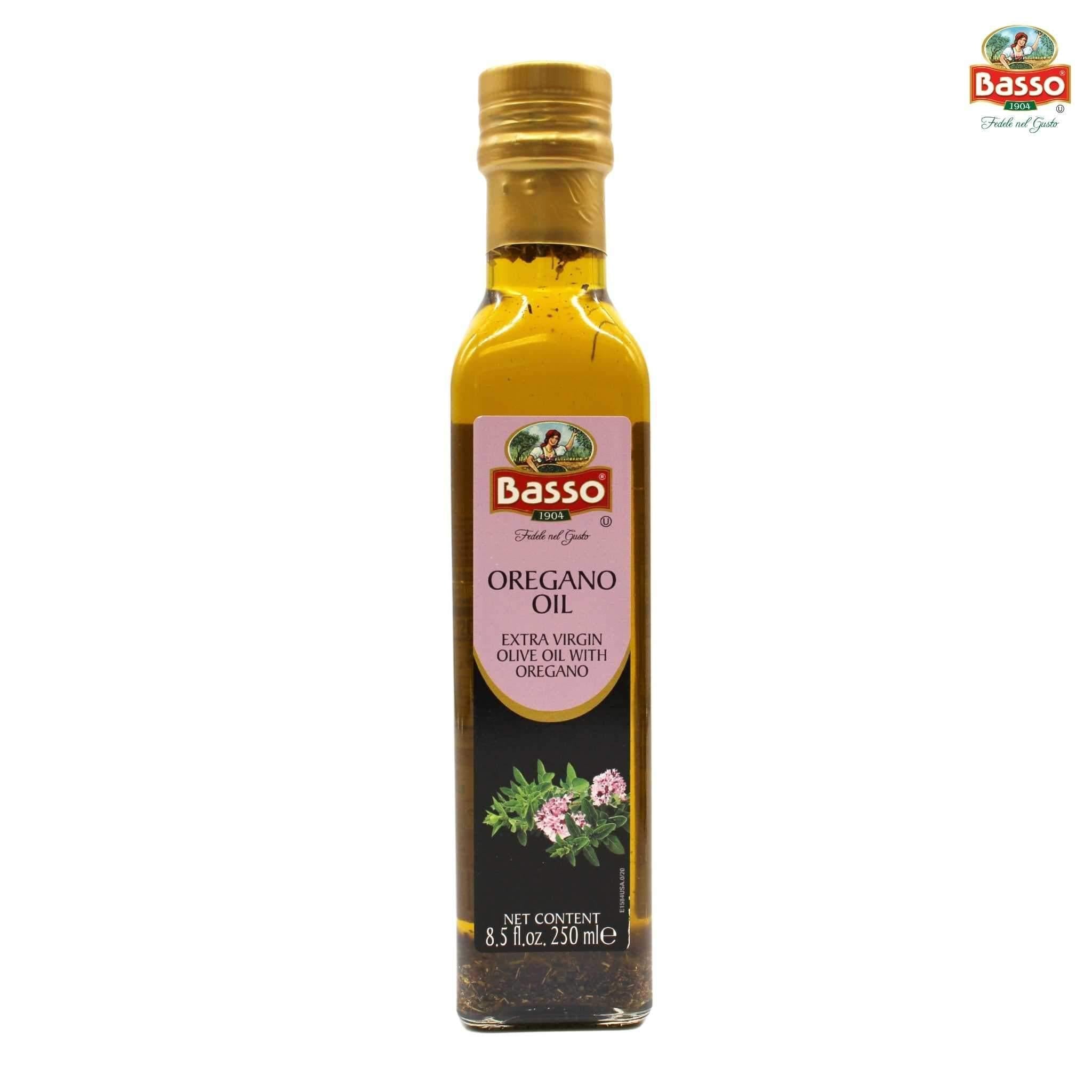 Basso Extra Virgin Olive Oil Oregano 8.5 fl oz