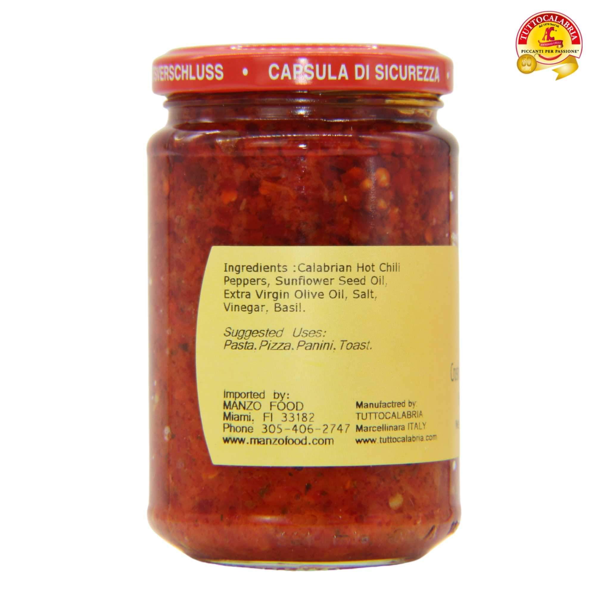 Tutto Calabria Crushed Hot Chili Peppers 10.2 oz.