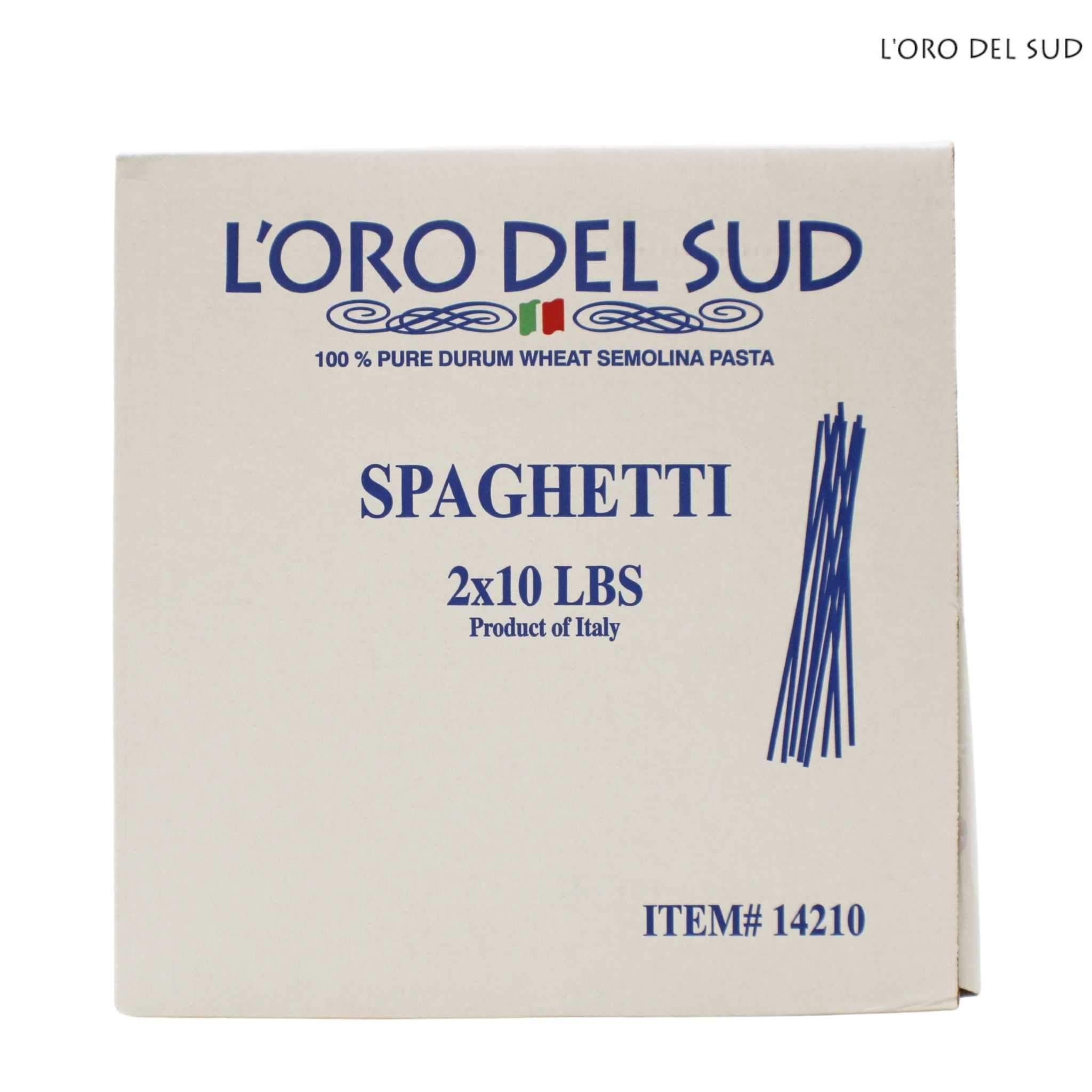 L'Oro Del Sud Spaghetti Pasta - 10lb Bag Case