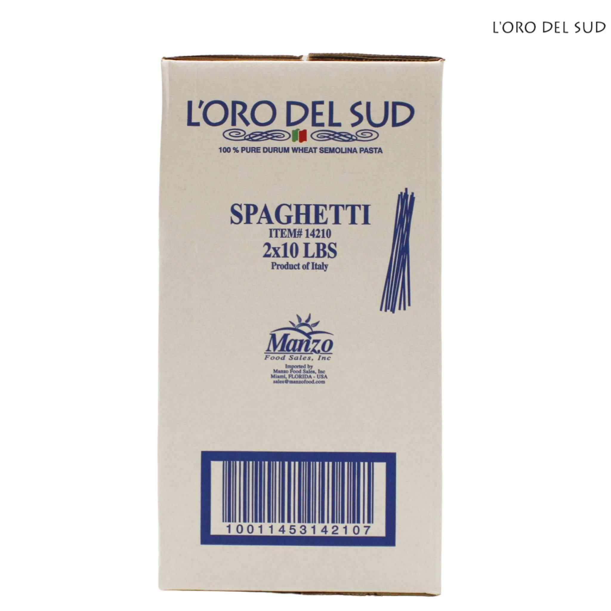L'Oro Del Sud Spaghetti Pasta - 10lb Bag Case