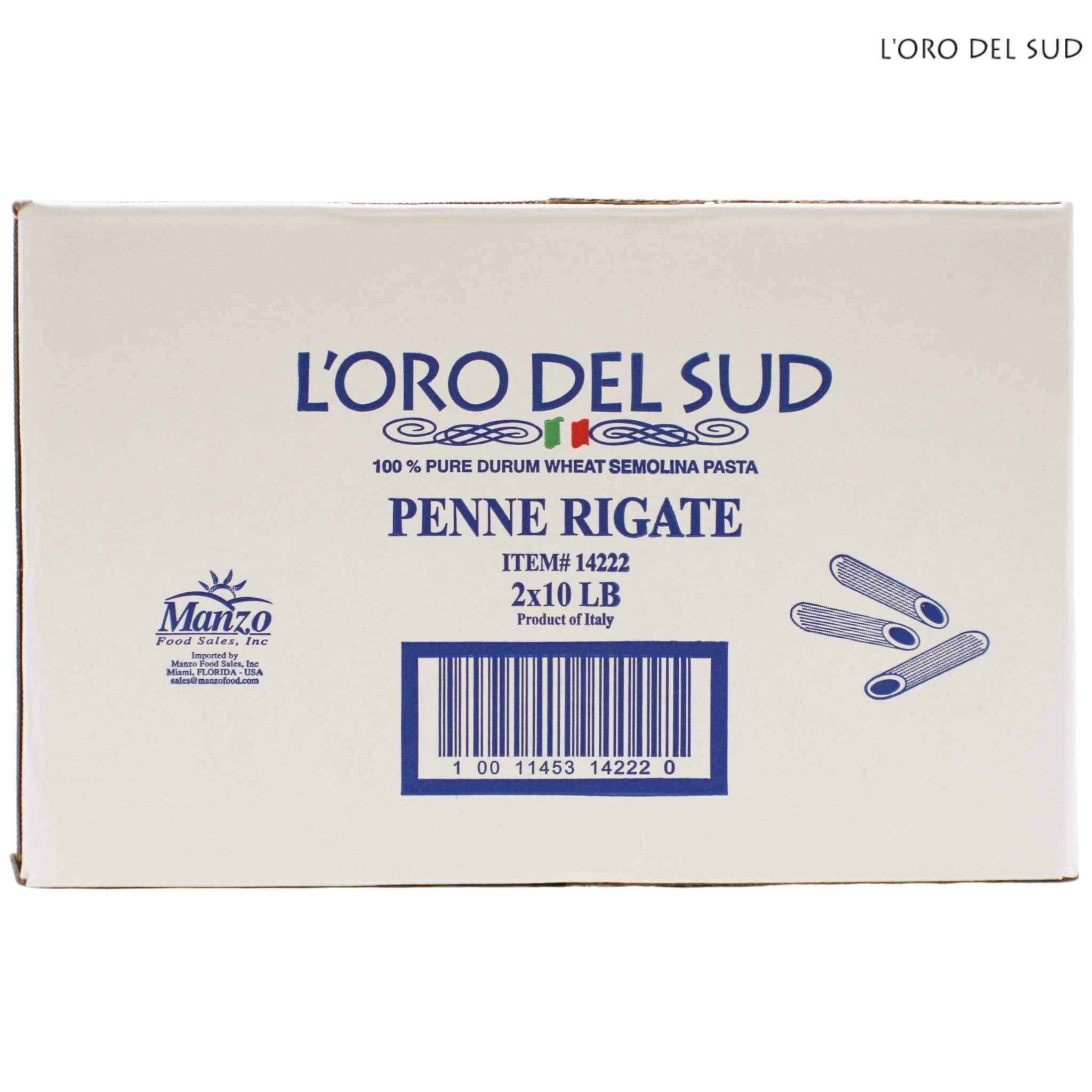 L'Oro Del Sud Penne Rigate Pasta 10 lb. Bags