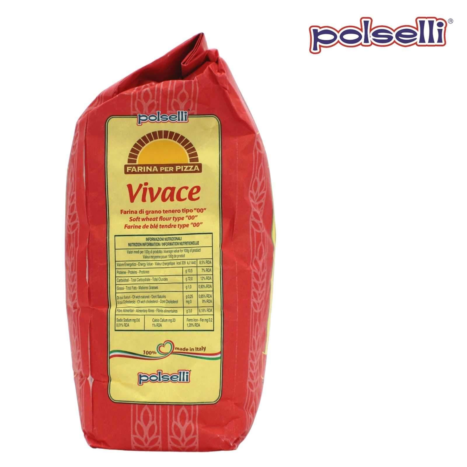 Polselli: 00 Pizza Flour (Vivace) 11lbs. Bag - Wholesale Italian Food