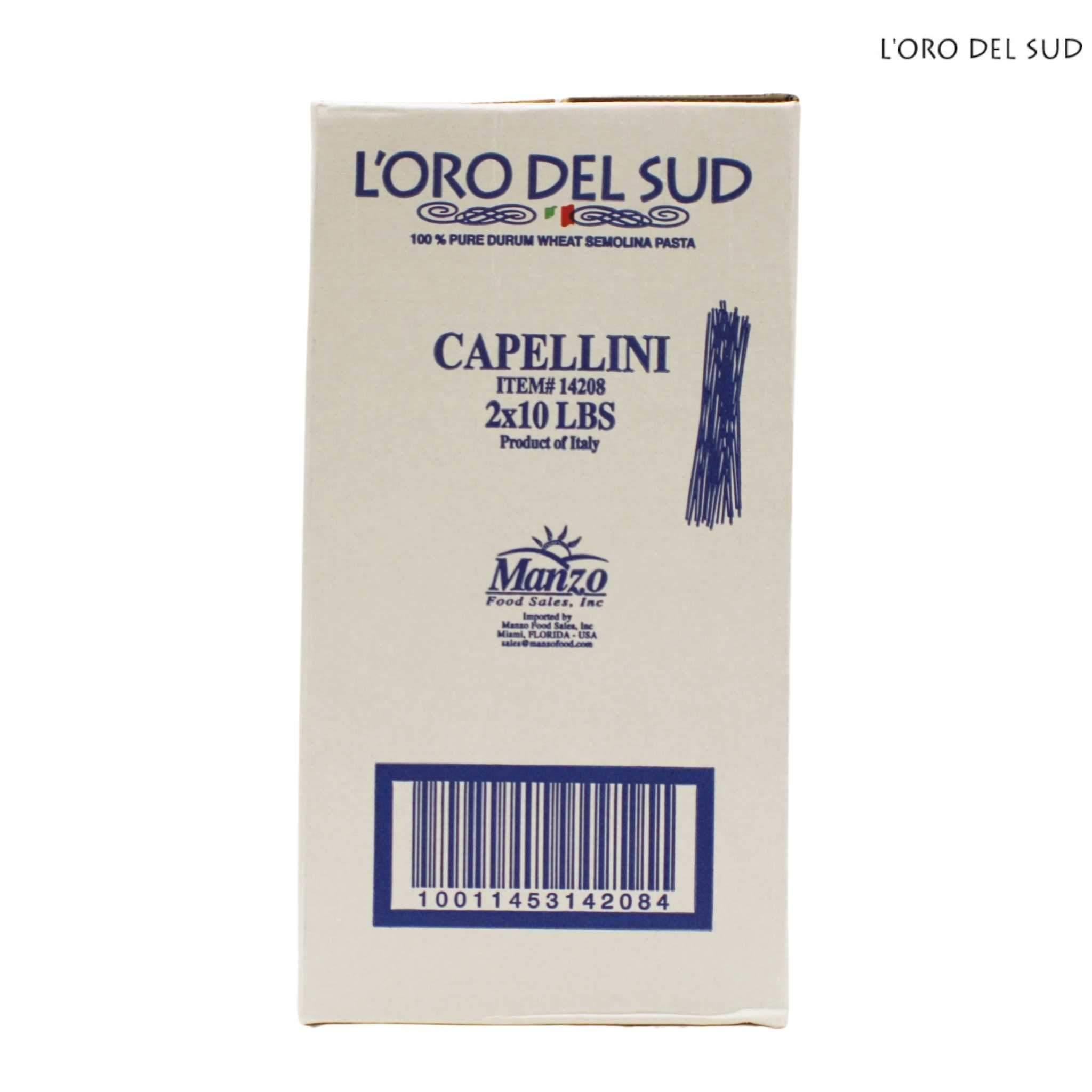 L'Oro Del Sud Capellini Pasta - 10lb bag - Wholesale Italian Food