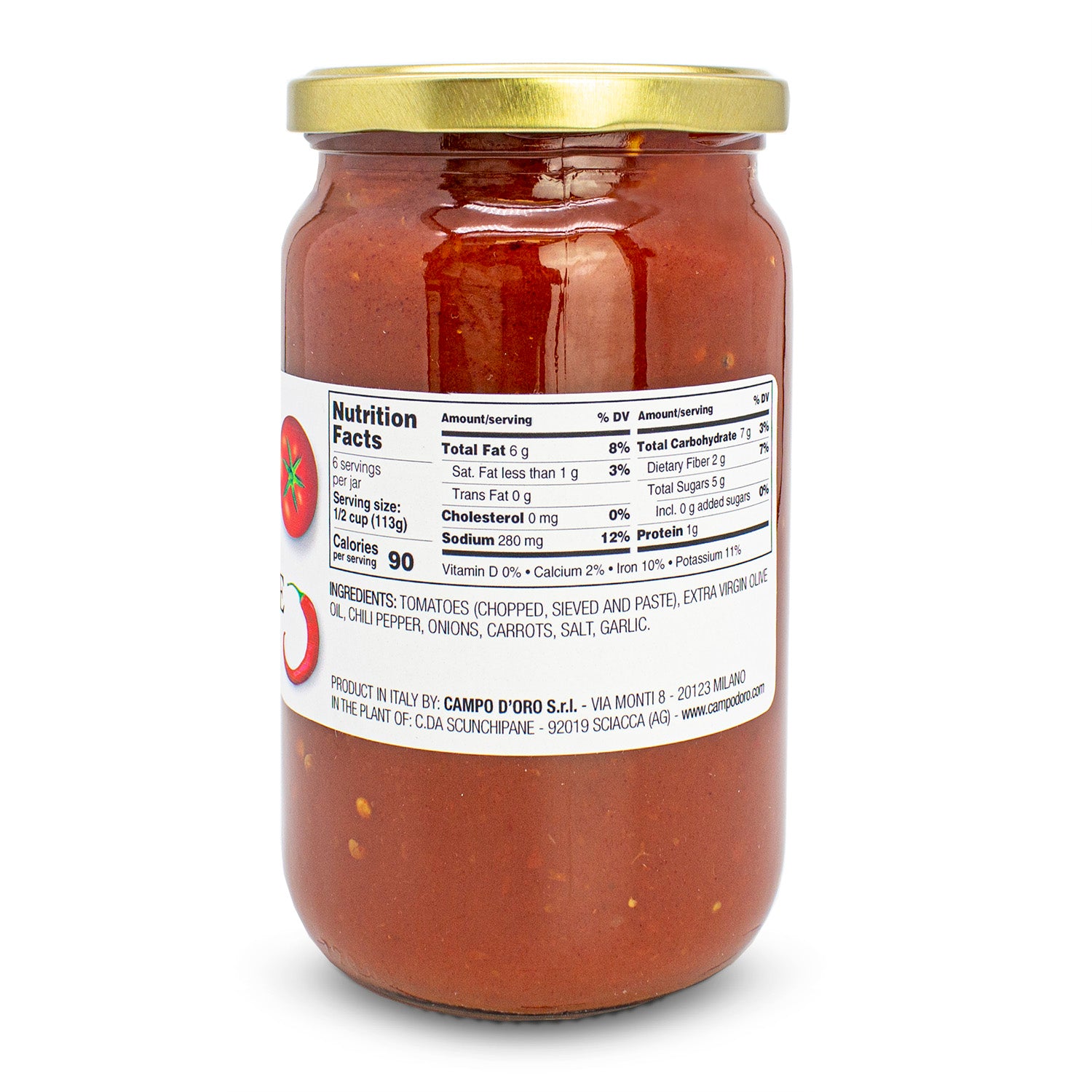 Campo D'Oro Arrabiatta Tomato Sauce