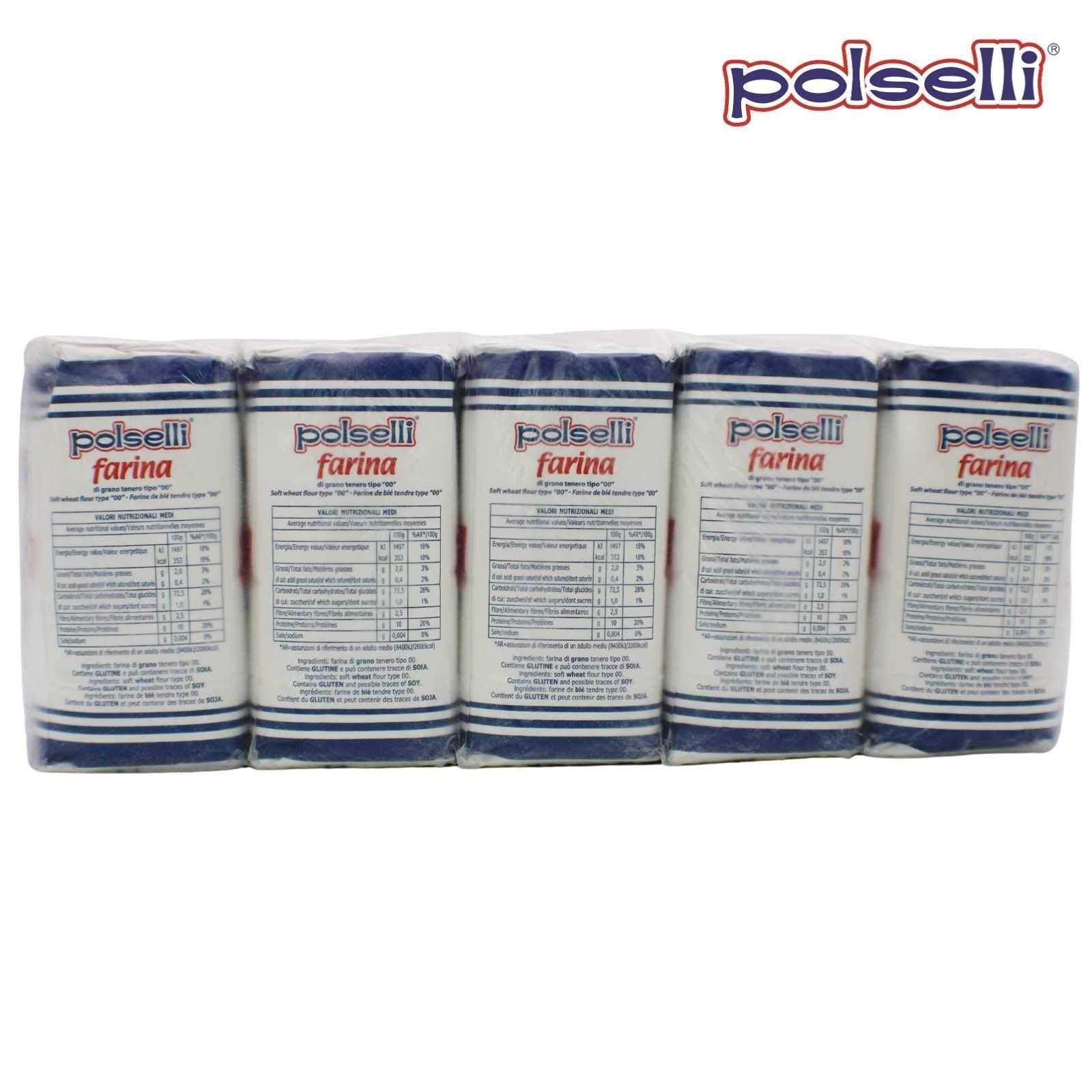 Polselli: 00 All Purpose Flour 2.2 lb. Bag - Wholesale Italian Food