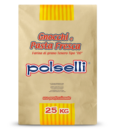 Polselli Gnocchi & Soft Wheat 00 Flour (25kg) - Authentic Italian Pasta Ingredient - Imported by Manzo Food Sales