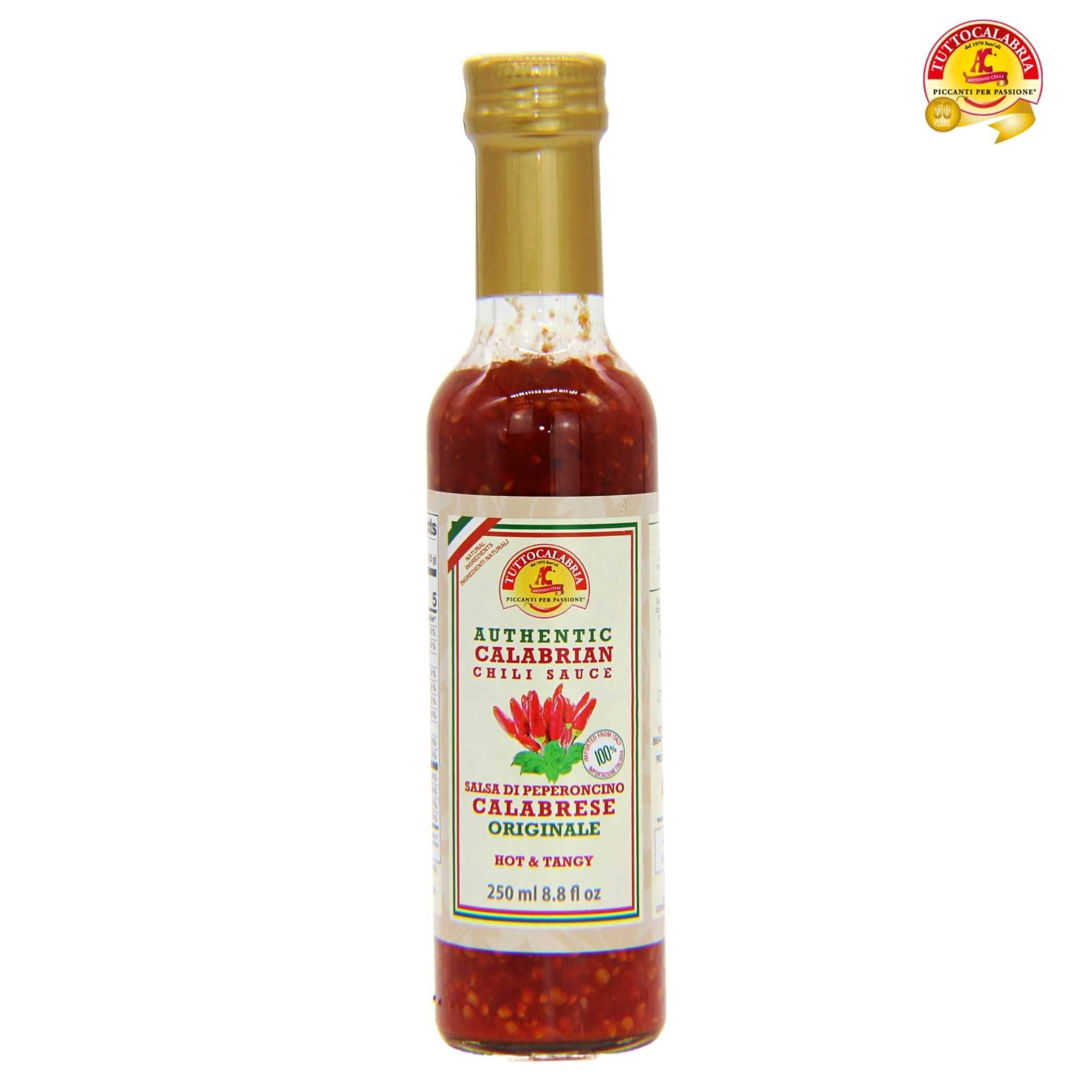 Calabrian Chili Hot Sauce "Hot & Tangy" by Tutto Calabria 8.8oz.