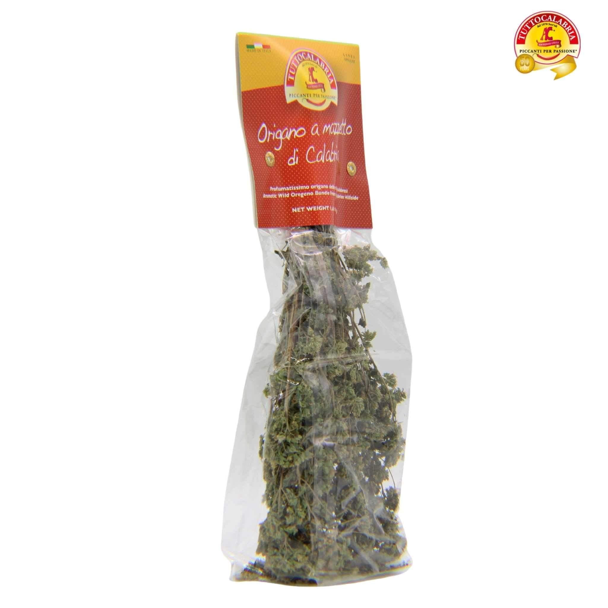 Dried Calabrian Oregano on Stem by TuttoCalabria (1 Pack x 40 g) - Wholesale Italian Food